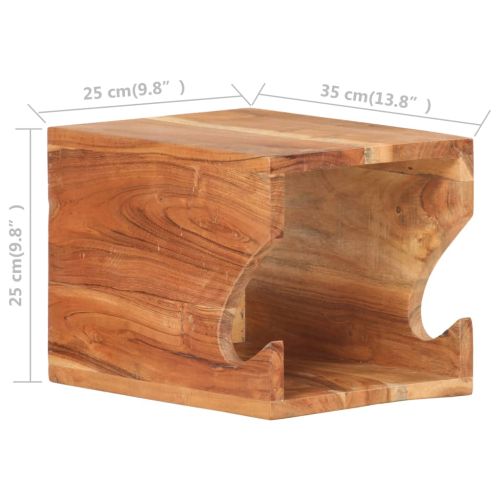 Стенна стойка за велосипед, 35x25x25 см, акациево дърво масив