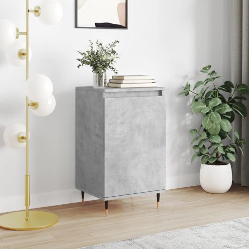 Бюфет бетонно сив 40x35x70 см инженерно дърво