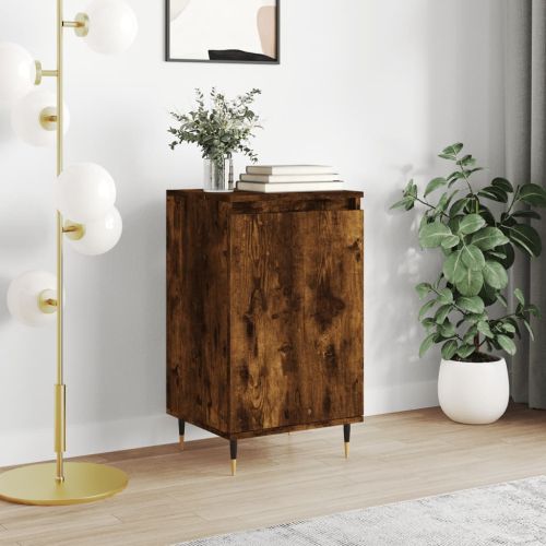 Бюфет опушен дъб 40x35x70 см инженерно дърво