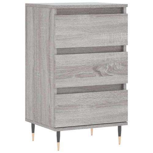 Бюфет сив сонома 40x35x70 см инженерно дърво