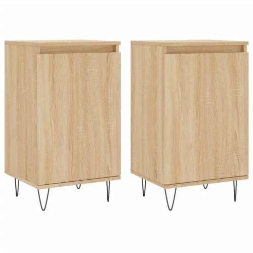 Бюфети 2 бр дъб сонома 40x35x70 см инженерно дърво