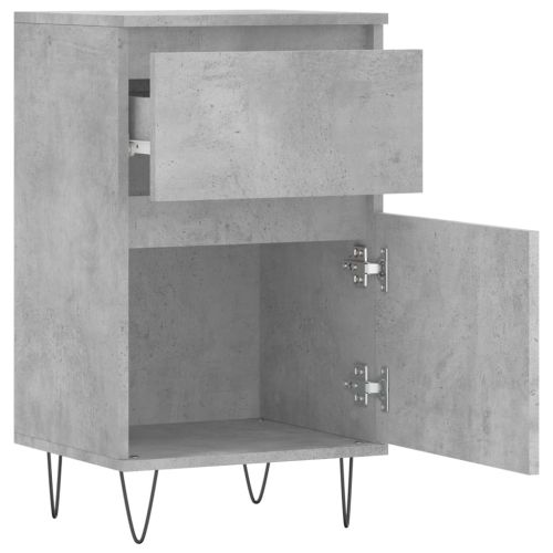 Бюфети 2 бр бетонно сив 40x35x70 см инженерно дърво