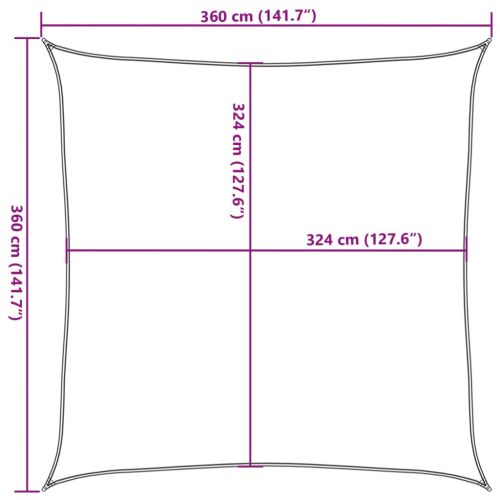 Платно-сенник, 160 г/м², жълто, 3,6x3,6 м, HDPE