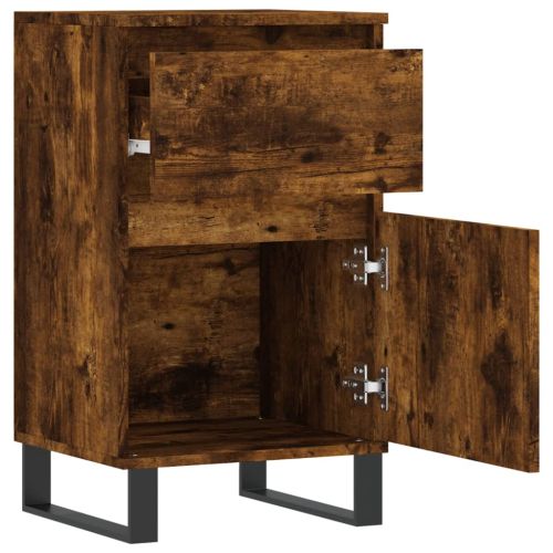 Бюфет опушен дъб 40x35x70 см инженерно дърво