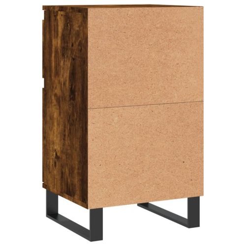 Бюфет опушен дъб 40x35x70 см инженерно дърво