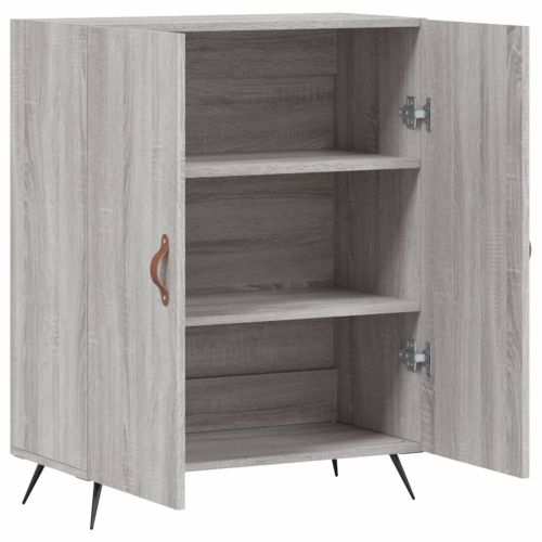 Сайдборд, сив сонома, 69,5x34x90 см, инженерно дърво