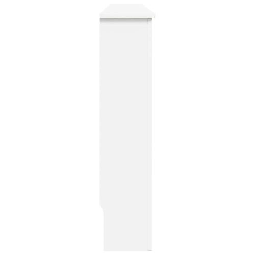 Параван за радиатор, бял, 172x19x81,5 см, МДФ