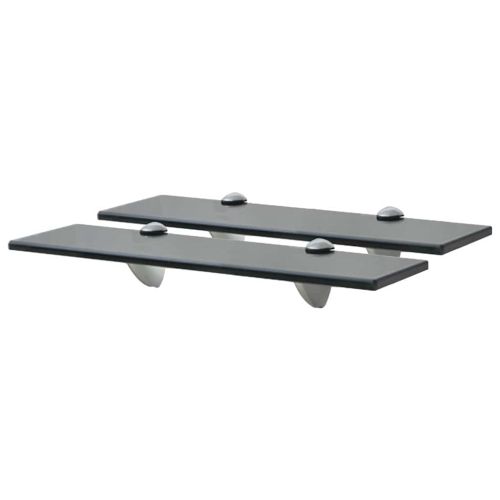 Подвижни рафтове, 2 бр, стъкло, 40x20 см, 8 мм
