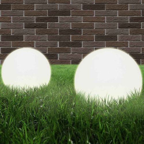 Градински сфери за LED лампи, 4 бр, 25 см, PMMA