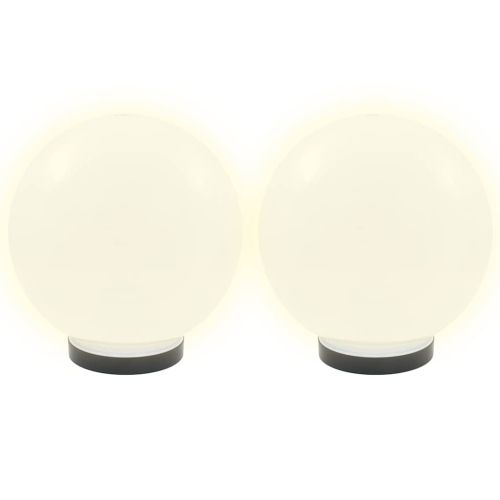 Градински сфери за LED лампи, 4 бр, 25 см, PMMA