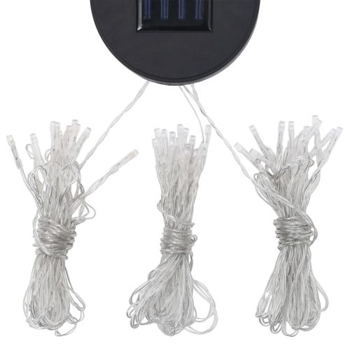 Шатра с LED светещи стрингове, 3х4 м, антрацит, текстил