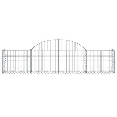 Габионни кошници арка 3 бр 200x30x40/60 см поцинковано желязо