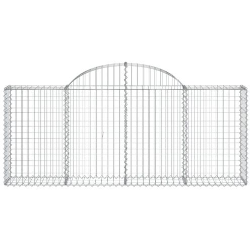 Габионни кошници арка 8 бр 200x30x80/100 см поцинковано желязо