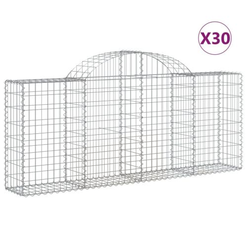 Габионни кошници арка 30 бр 200x30x80/100 см поцинковано желязо