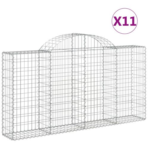 Габионни кошници арка 11 бр 200x30x100/120см поцинковано желязо
