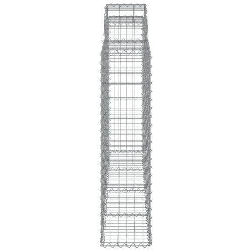 Габионни кошници арка 2 бр 200x30x120/140см поцинковано желязо
