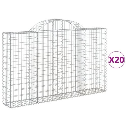 Габионни кошници арка 20 бр 200x30x120/140см поцинковано желязо