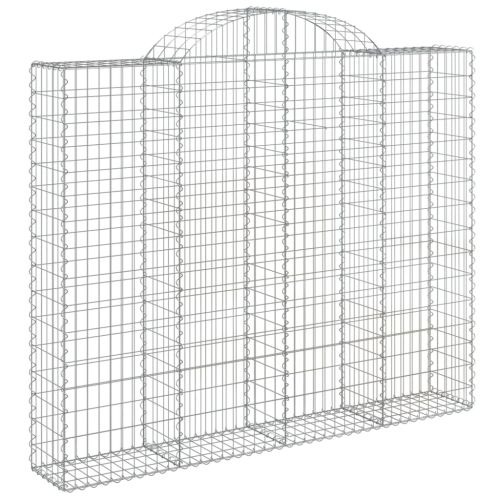 Габионни кошници арка 2 бр 200x30x160/180 см поцинковано желязо