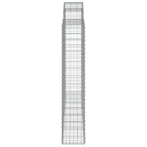 Габионни кошници арка 2 бр 200x30x160/180 см поцинковано желязо