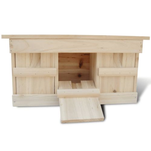 Къщички за врабчета 2 бр дърво 44x15,5x21,5 см