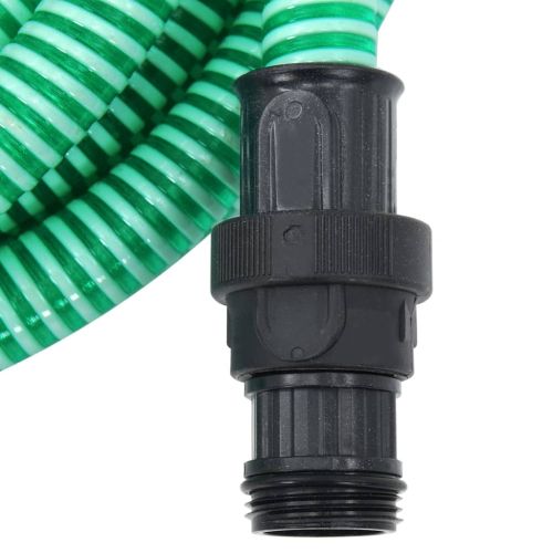 Смукателен маркуч с PVC конектори зелен 1" 7 м PVC