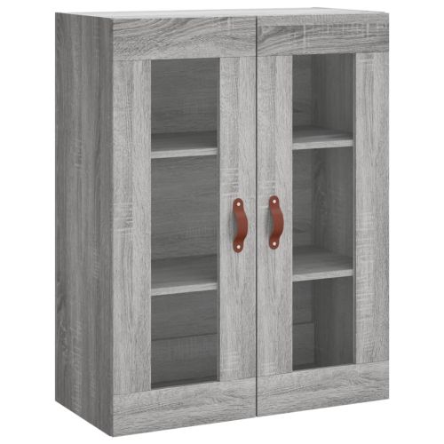 Стенни шкафове, 2 бр, сив сонома, инженерно дърво