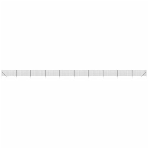 Ограда от телена мрежа с шипове, антрацит, 1,1x25 м