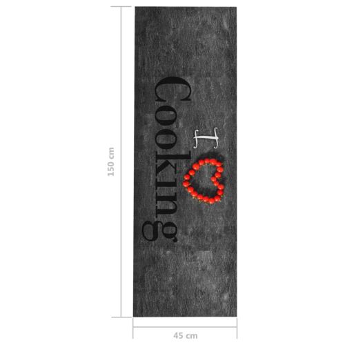 Кухненско килимче, перимо, надпис Cooking, 45x150 см
