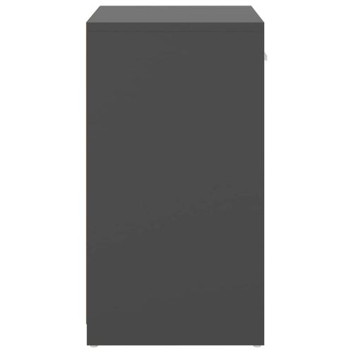 Пейка за обувки, сива, 94,5x31x57 см, инженерно дърво