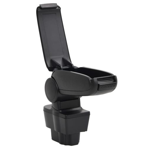 Подлакътник за кола черен 12x37x(31-48) см ABS