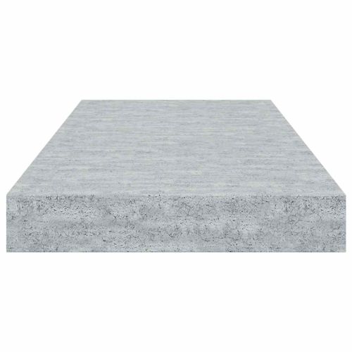 Окачени стенни рафтове, 4 бр, бетонно сиви, 50x23,5x3,8 см, МДФ