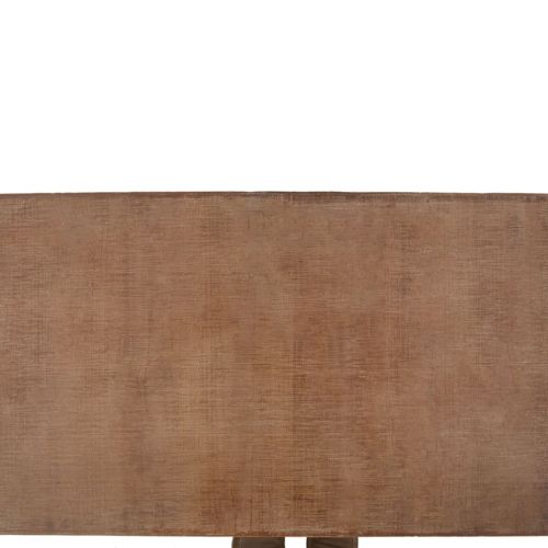 Кафе маса, чамова дървесина масив, 91x51x38 cм, кафява
