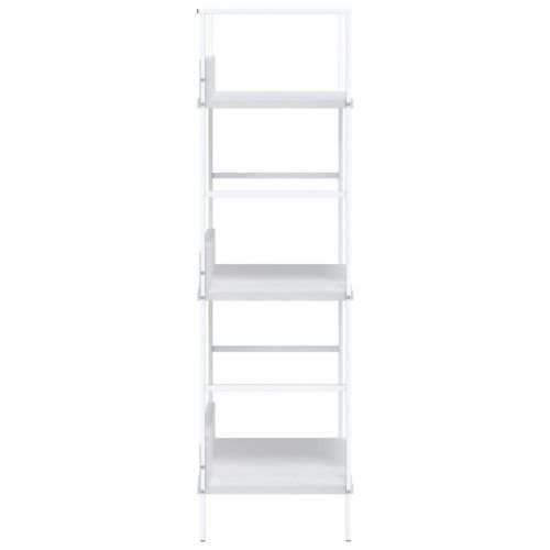 Библиотека с 3 рафта, бяла, 60x27,6x90,5 см, инженерно дърво