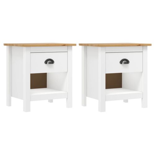 Нощни шкафчета 2 бр Hill 46x35x49,5 см борово дърво масив