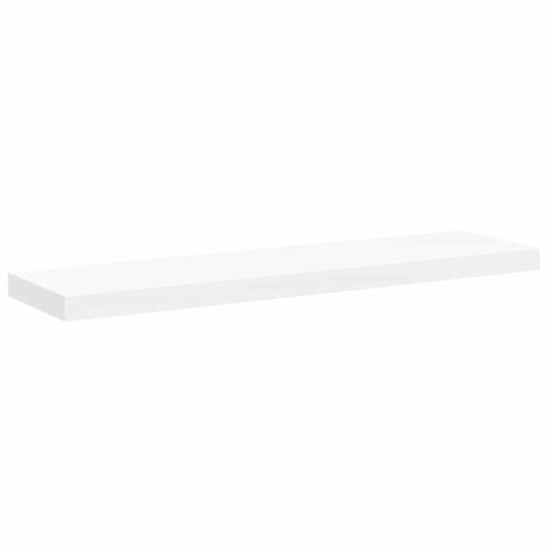 Окачени стенни рафтове, 4 бр, бели, 90x23,5x3,8 см, МДФ