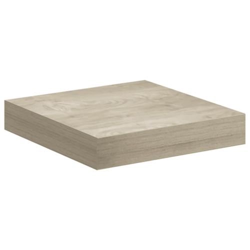 Окачени стенни рафтове, 4 бр, дъб, 23x23,5x3,8 см, МДФ