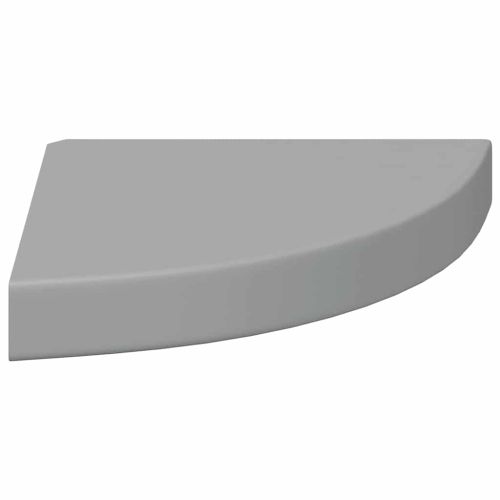 323903 Floating Corner Shelves 4 pcs Grey 25x25x3,8 cm MDF