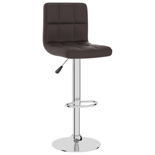Бар табуретка, кафява, изкуствена кожа