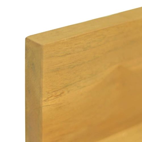 Стенни рафтове 2 бр 90x10x10 см тиково дърво масив