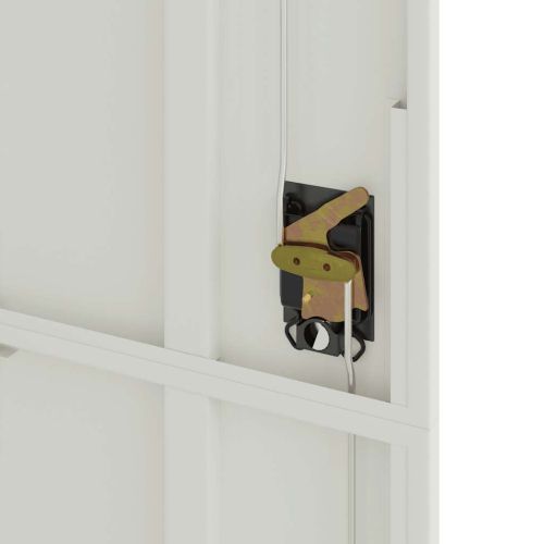 Шкаф за папки светлосив 90x40x200 см стомана