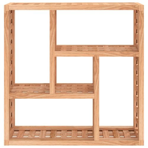 Стенен рафт 49x15x49 см орехово дърво масив