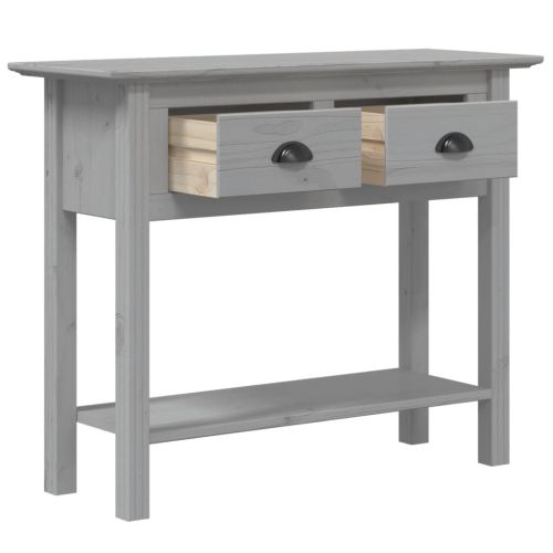 Конзолна маса BODO сива 91x35x74 см бор масив