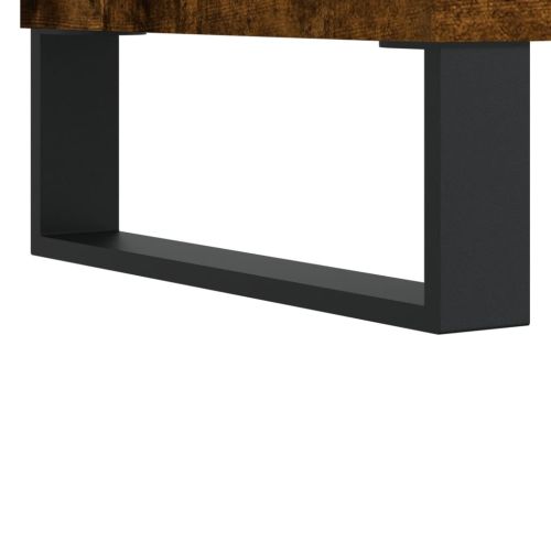 Сайдборд, опушен дъб, 60x35x70 см, инженерно дърво