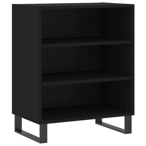 Бюфет черен 57x35x70 см инженерно дърво