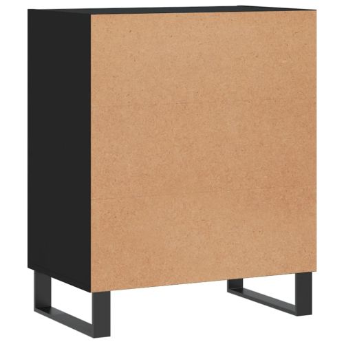 Бюфет черен 57x35x70 см инженерно дърво