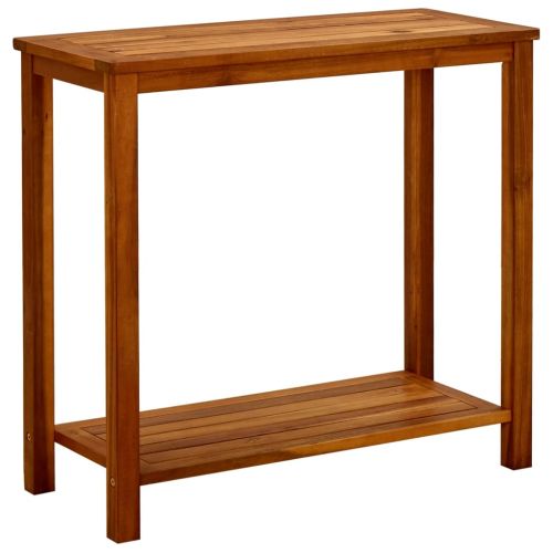 Градинска конзолна маса, 80x35x75 см, акациево дърво масив