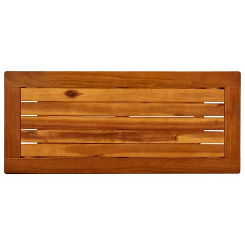 Градинска конзолна маса, 80x35x75 см, акациево дърво масив