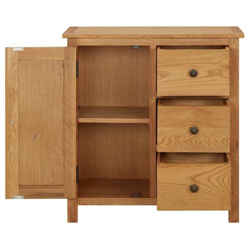 Шкаф, 70x35x75 cм, дъбов масив