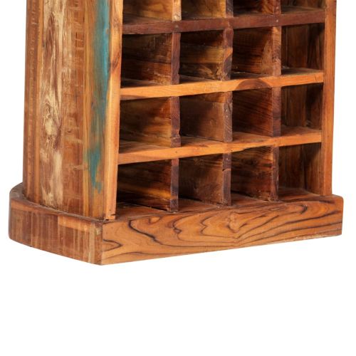 Стойка за вино, 50x40x180 см, регенерирано дърво масив
