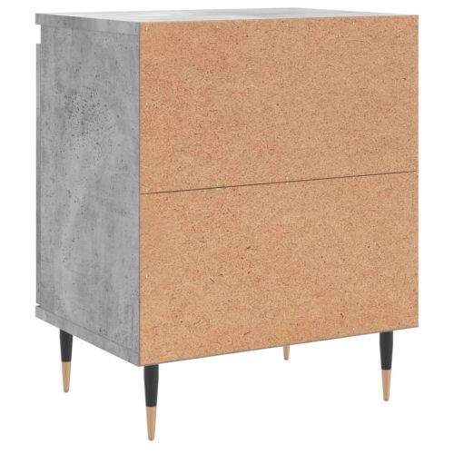 Нощни шкафчета 2 бр бетонно сиво 40x30x50 см инженерно дърво
